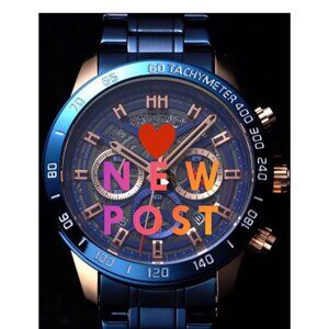 Vintage Sleek Blue 002 Style Watch